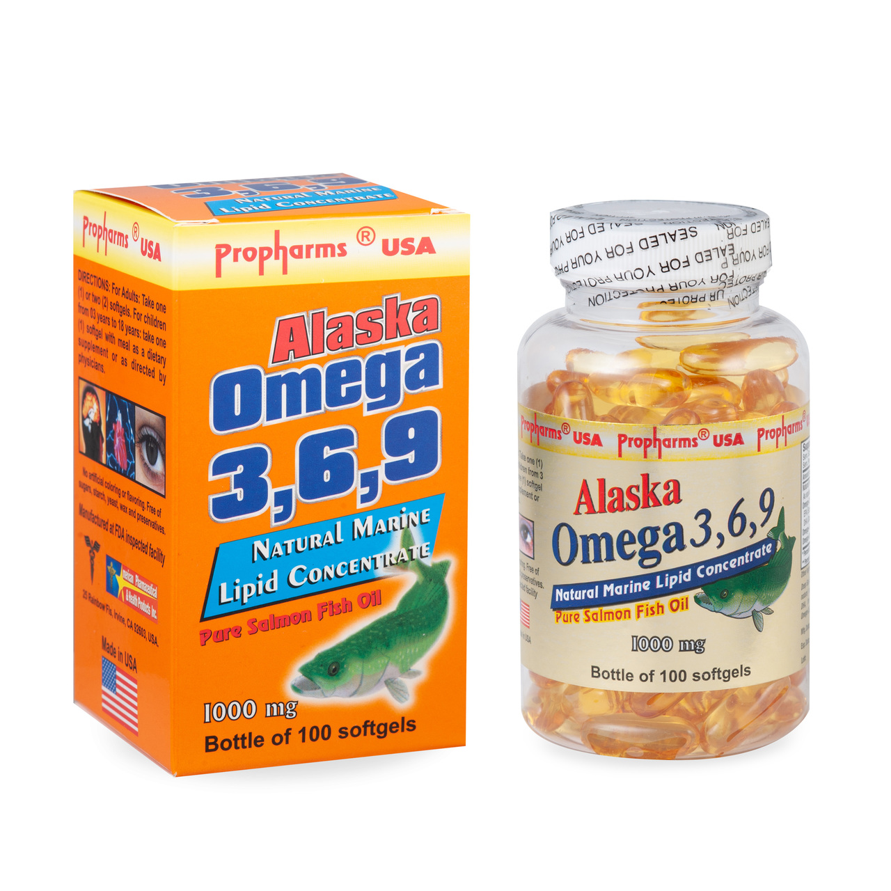 THỰC PHẨM BẢO VỆ SỨC KHỎE VIÊN NANG MỀM ALASKA OMEGA 3,6,9 (Pure